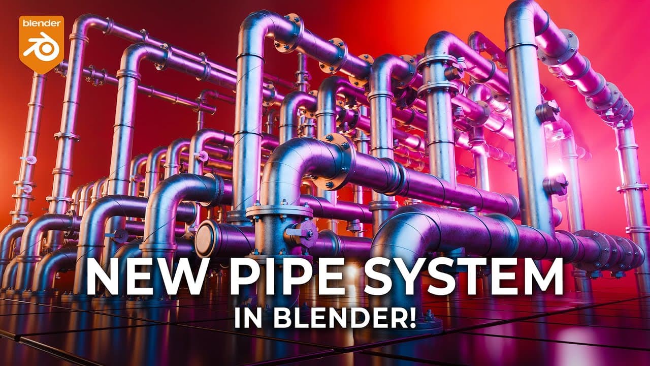 Procedural Pipes in Blender: iMeshh's Geometry Nodes System