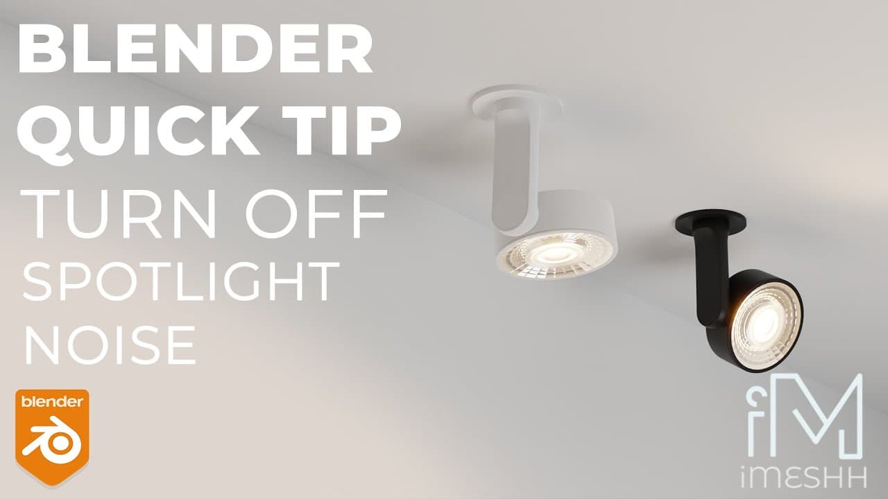Stop Spot Light Noise in Blender with a Light Path Node Setup