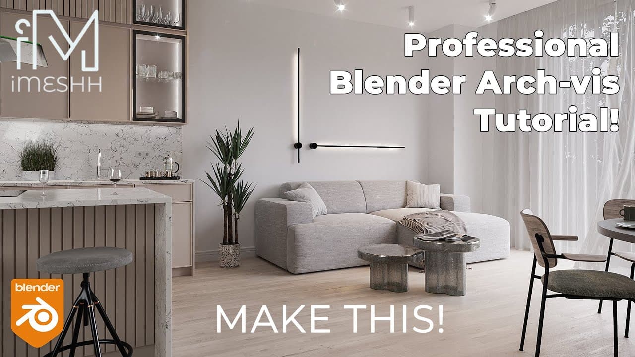 Make an Interior in Blender Like a Pro: Archviz #2