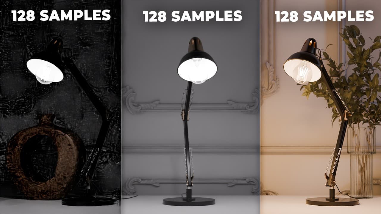 Fix Blender's Worst Lamp Lighting Problem (10-Second Bulb Renders)