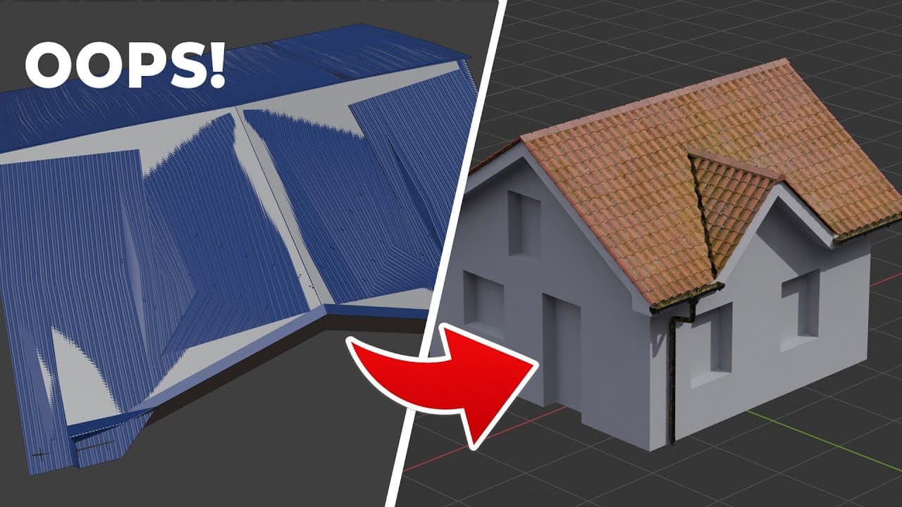 Build a Perfect Roof in Blender 4.4 with iMeshh's Roof Generator