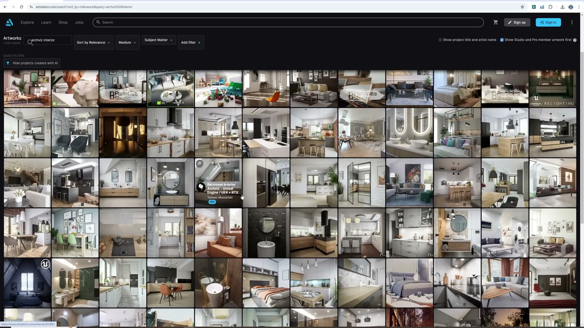Camera rotated to exactly 90° on X so verticals stay vertical. The mark of professional archviz.
