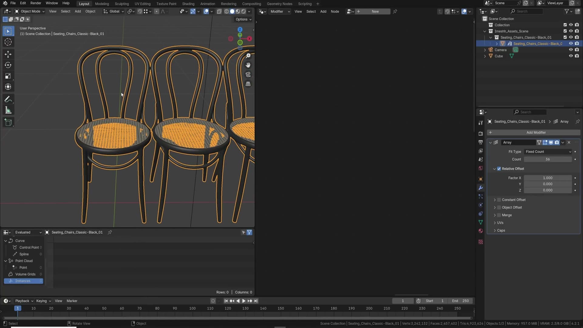 Denoise prefilter set to None preserving fabric micro-texture that Accurate blurs away.