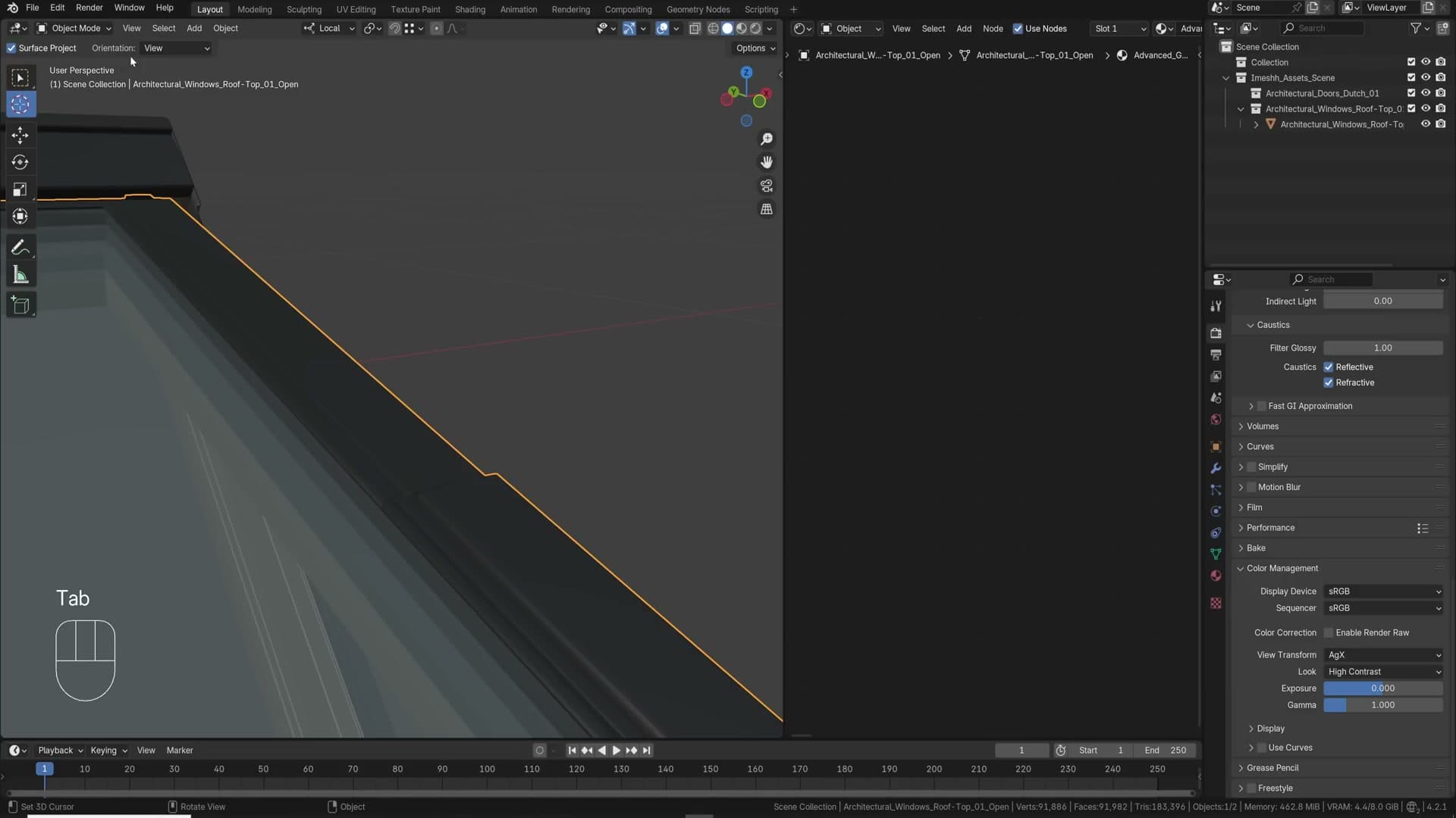 3D cursor aligned to a tilted face, then used as the transform orientation for clean G Z extrusions.
