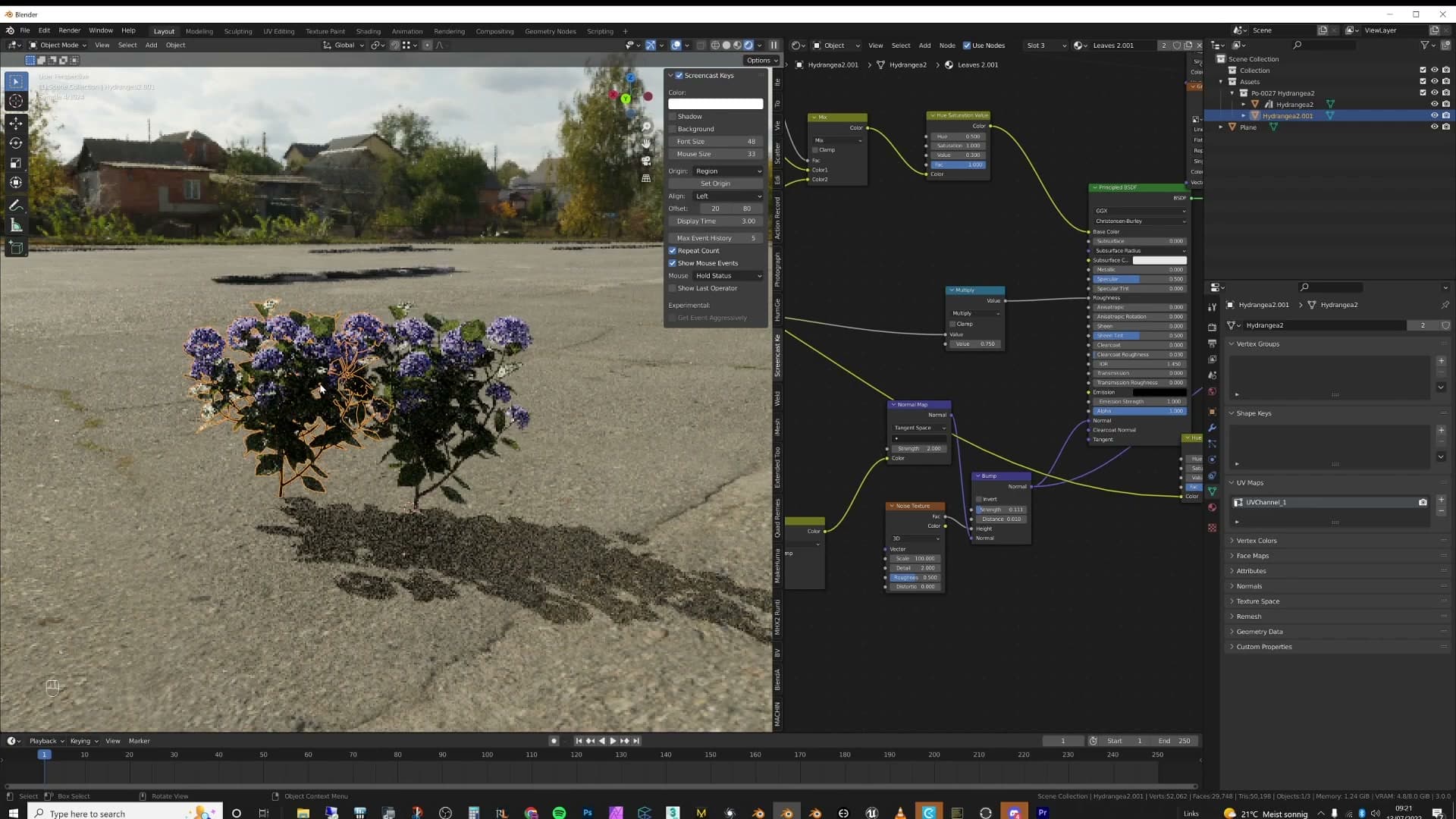Object data properties showing the duplicate referencing the original mesh datablock.