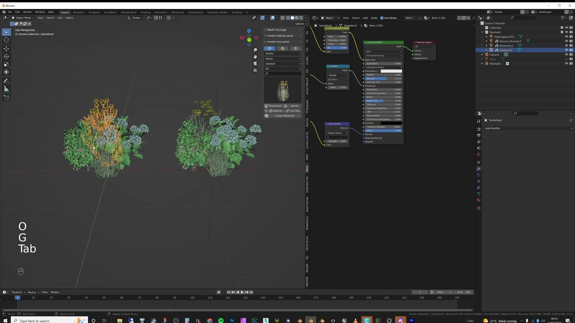Second copy of the plant collection appearing as a single instance object.