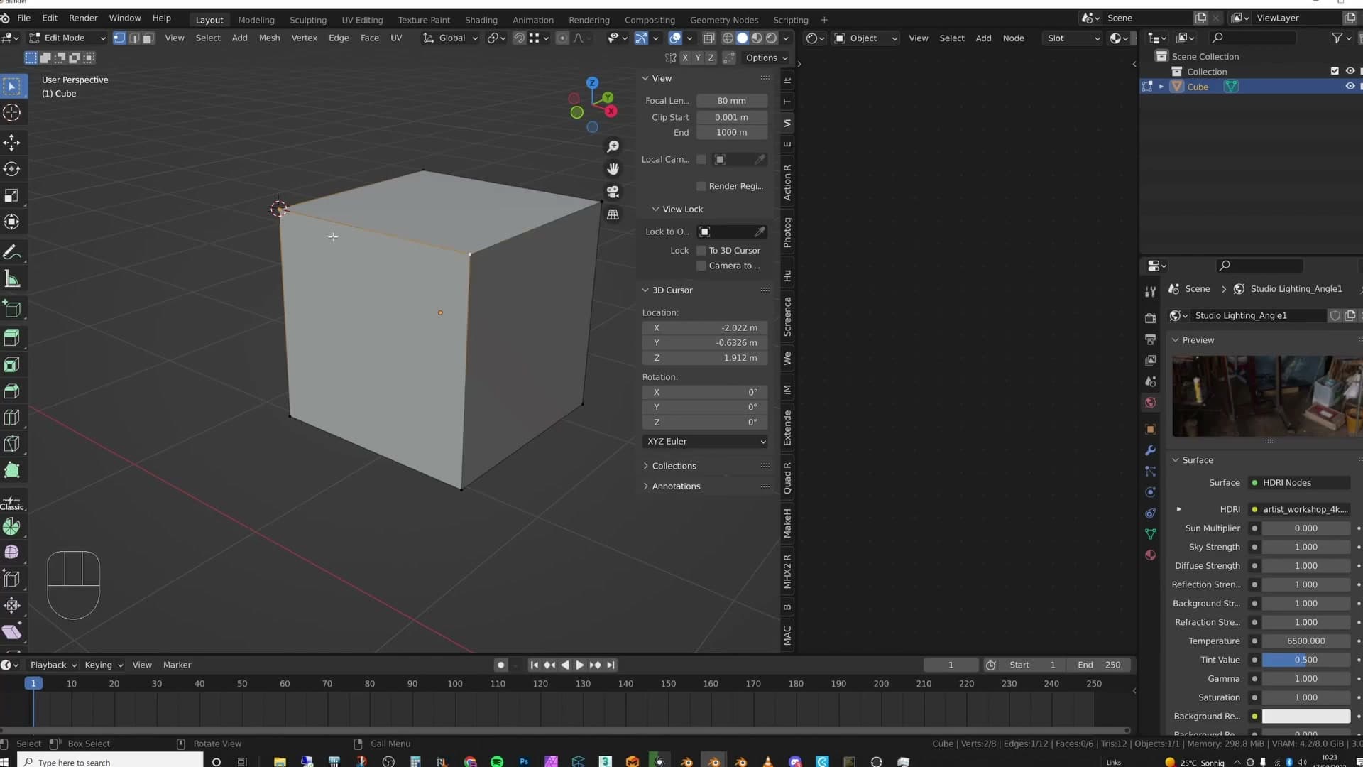 In Edit Mode, Cursor to Selected lands on the chosen vertex with no eyeballing.