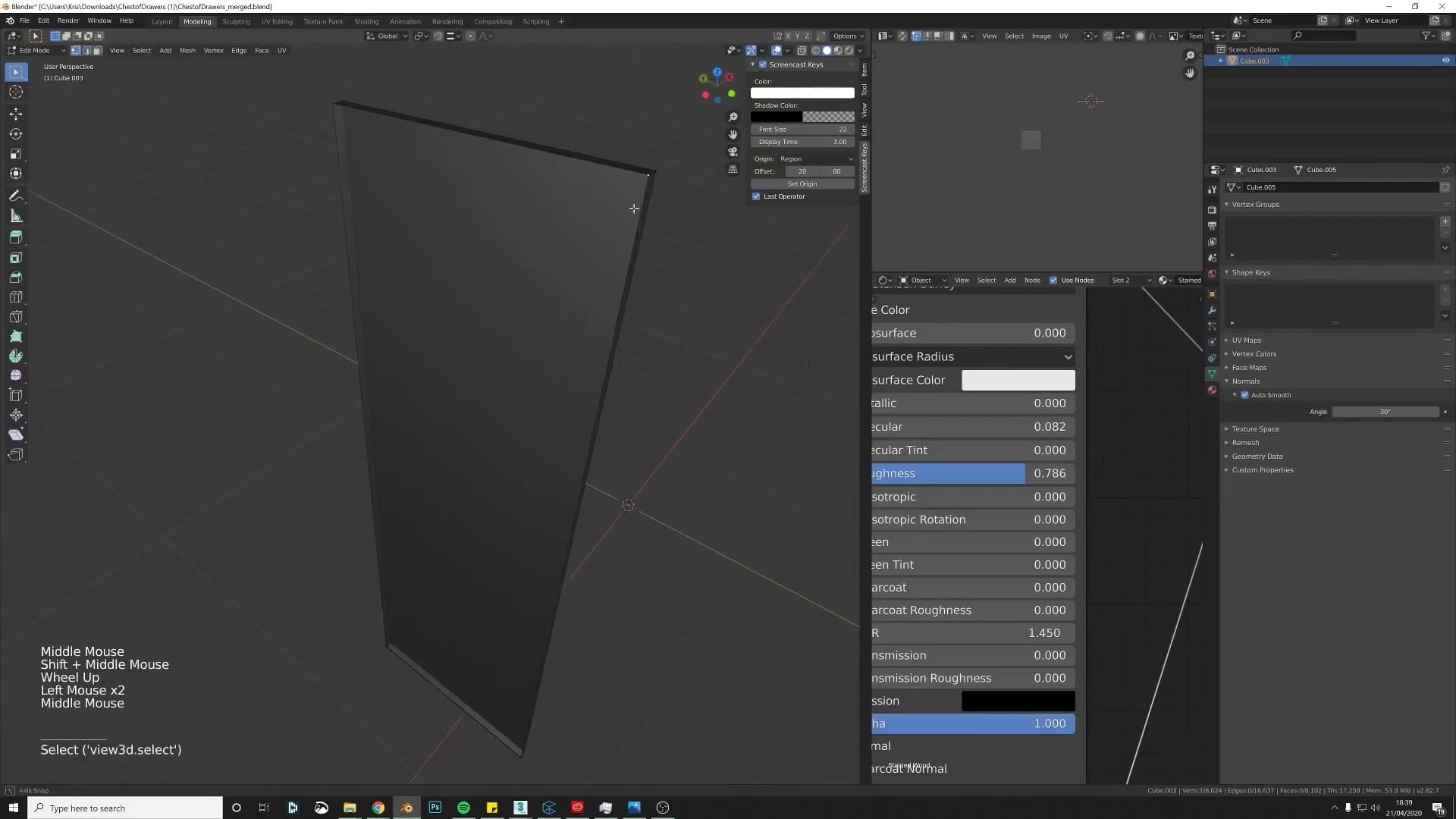 Hidden geometry revealing a single-sided panel with no inside face.