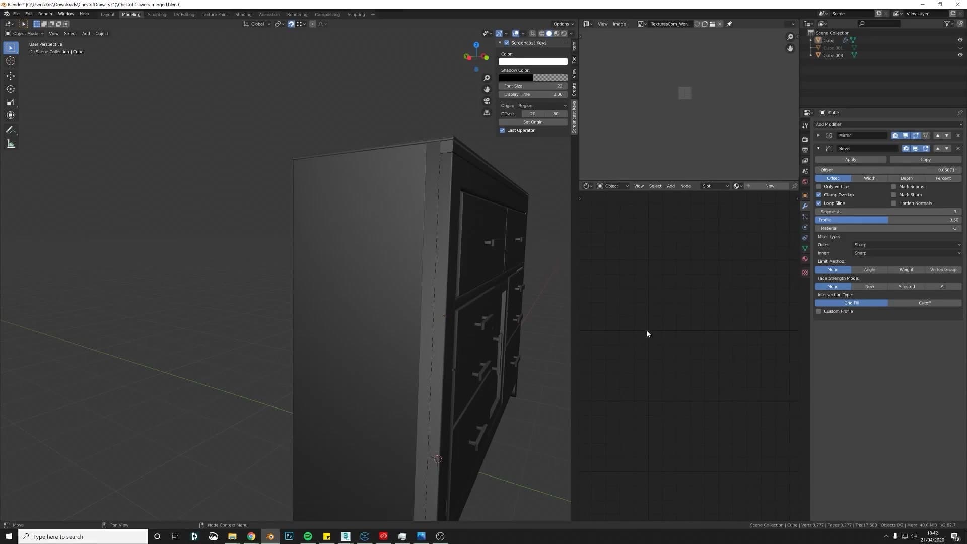 Scene units switched from inches to metric so the model imports cleanly into 3ds Max and game engines.