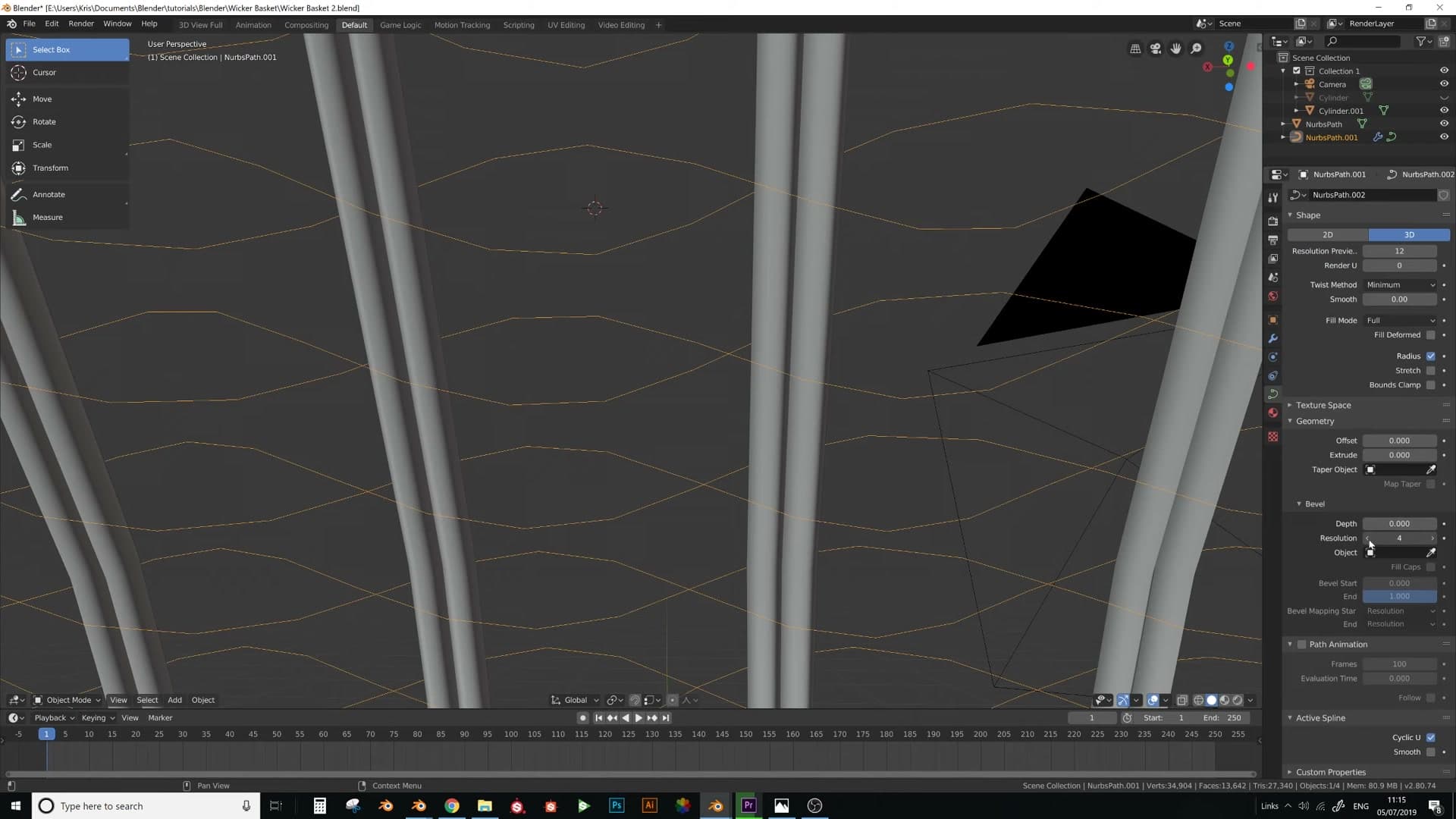 Shift+R repeats the merge down the seam, much faster than picking each pair manually.
