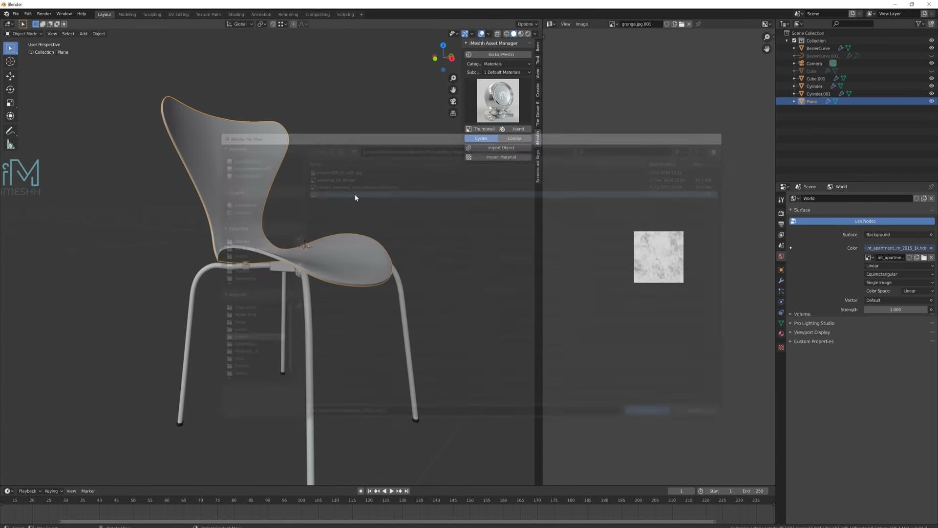 Ctrl+L Materials used to copy material assignments to all leg parts in one shot.
