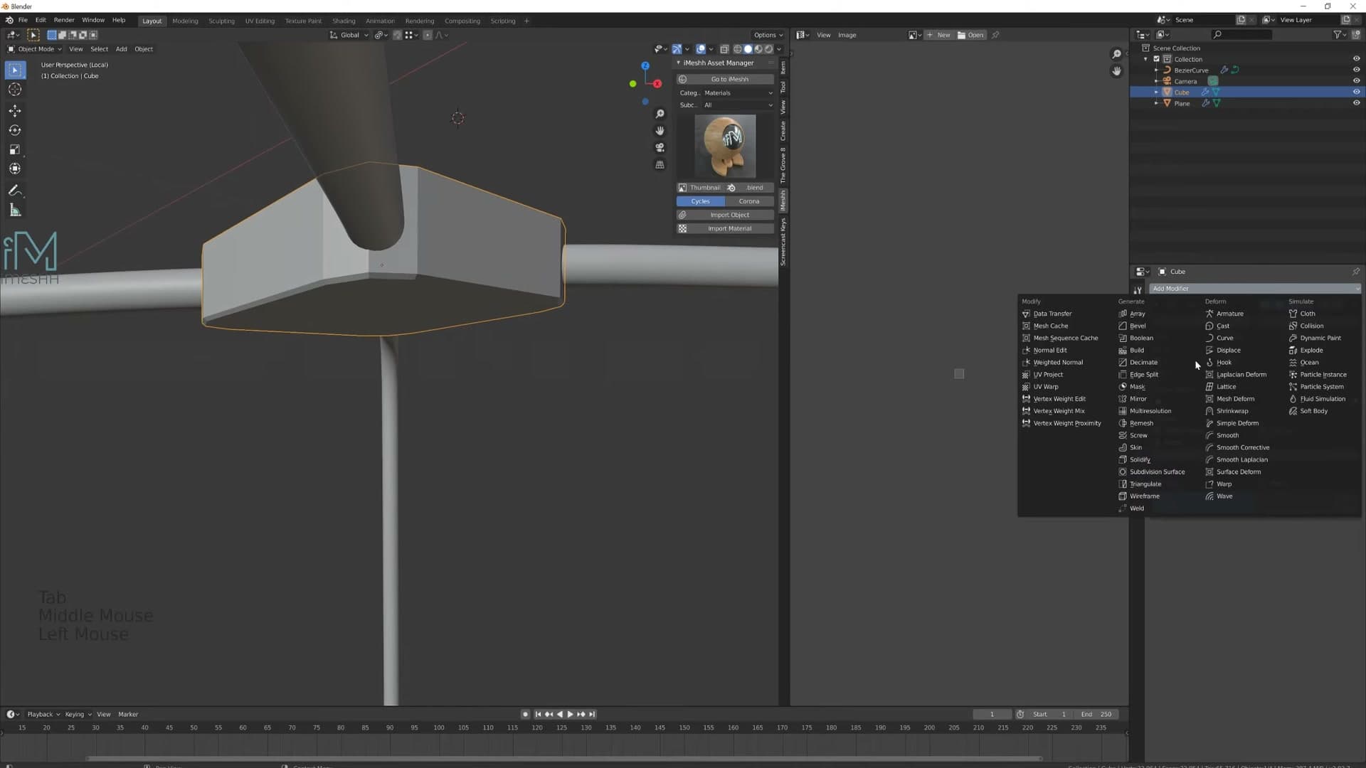 Extra Ctrl+B bevels creating supporting loops around the inset.