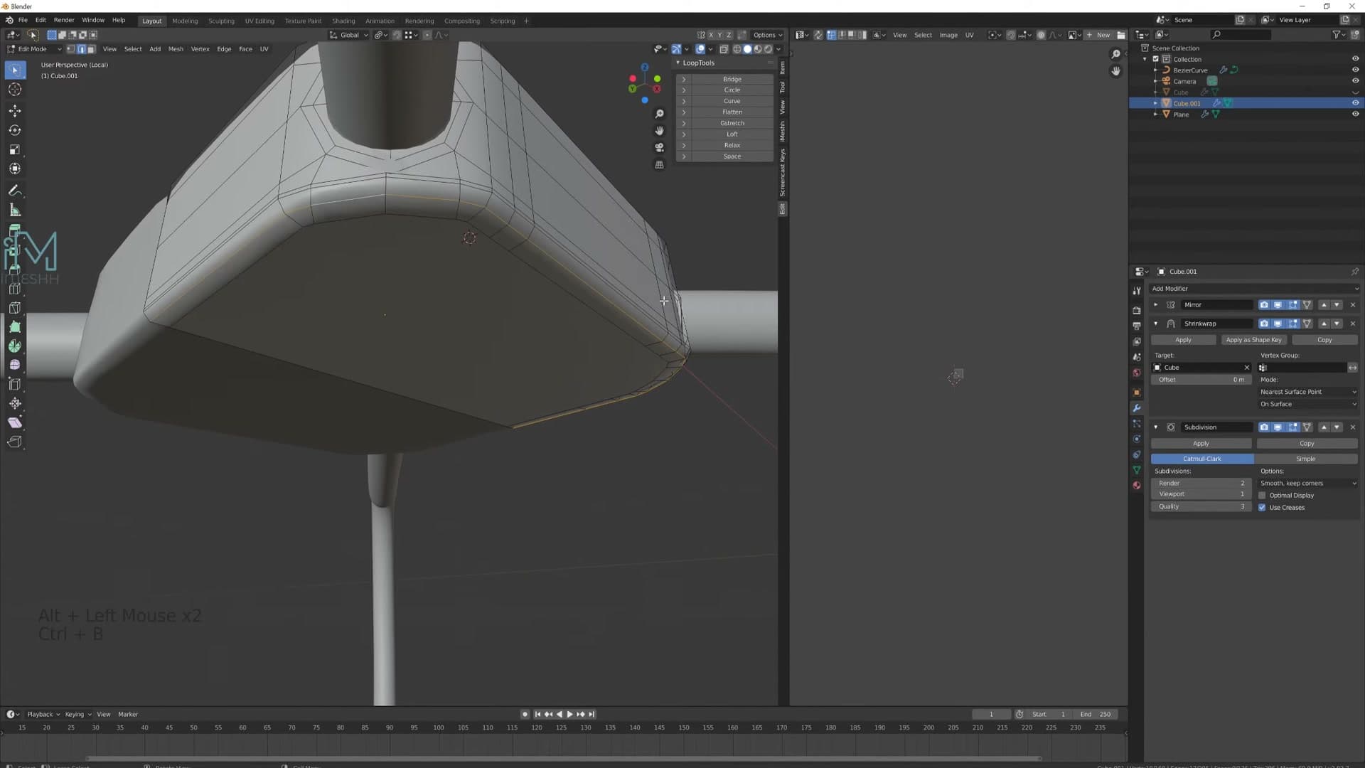 Loop Tools Circle applied to the inset faces; they snap into a perfect ring while still hugging the curve.