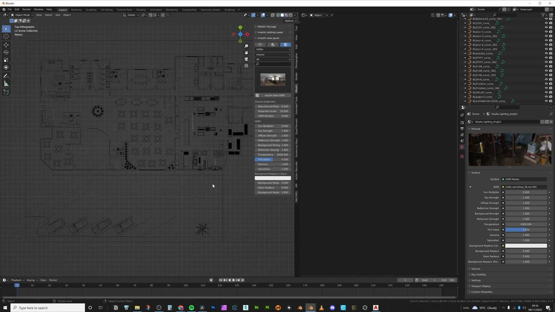 Enabling the DXF import add-on under Preferences.