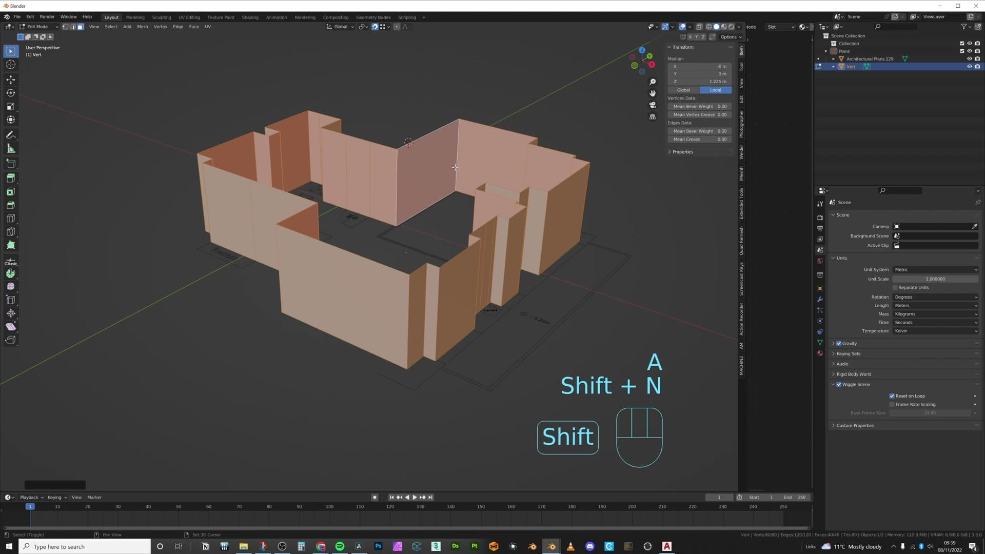 Custom Face Orientation theme: subtle red tint stays on at all times to catch flipped normals.