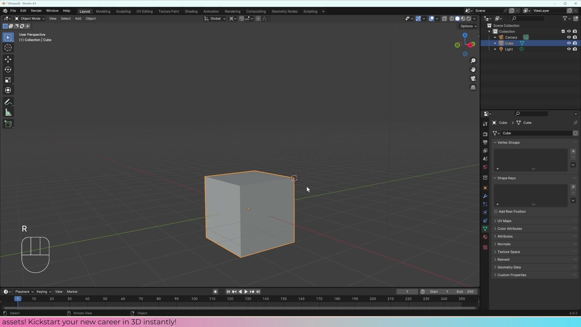 Pivot Point switched to 3D Cursor, so rotations happen around the cursor instead of the object's median.