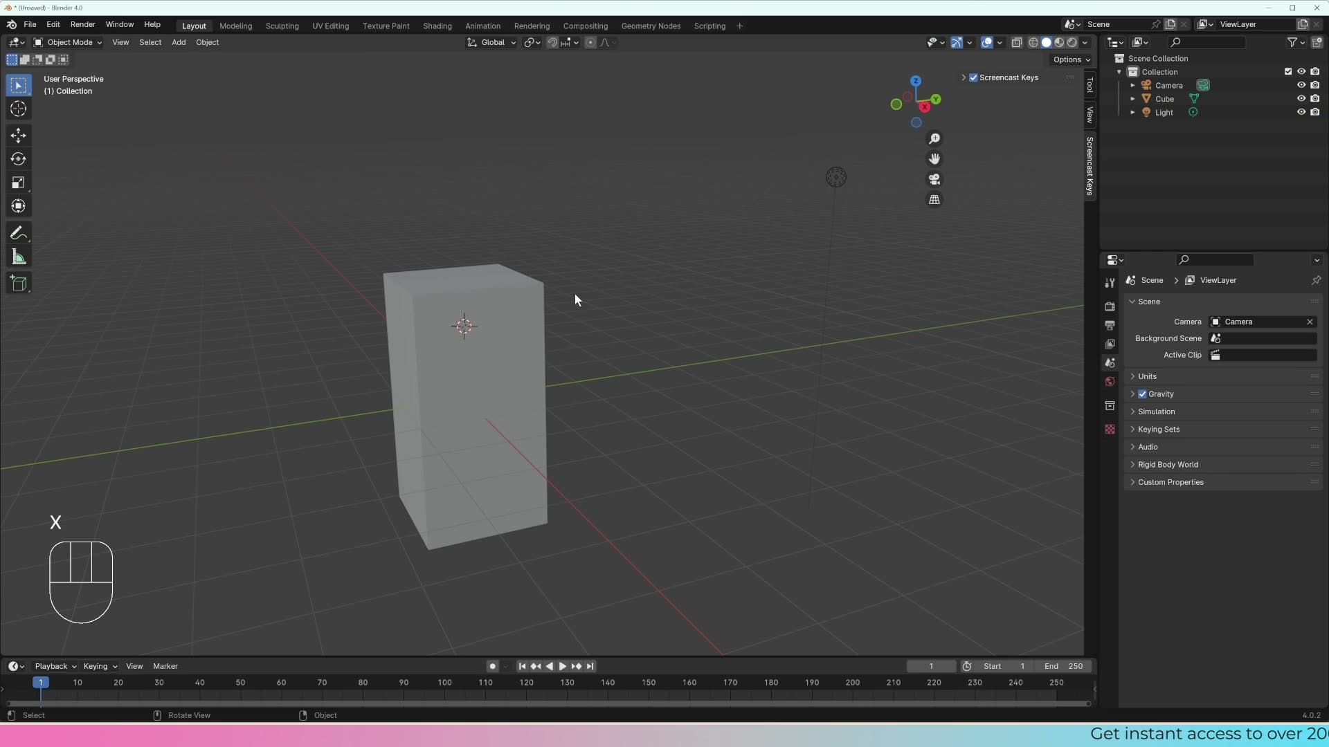 N panel showing rotation reset to 0 0 0 after Ctrl+A, Apply Rotation.