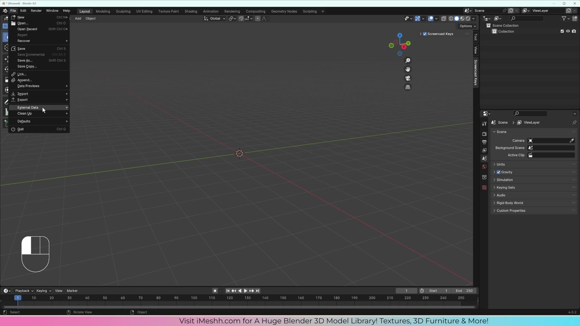 Click-drag the corner crosshair to split an editor area into two.
