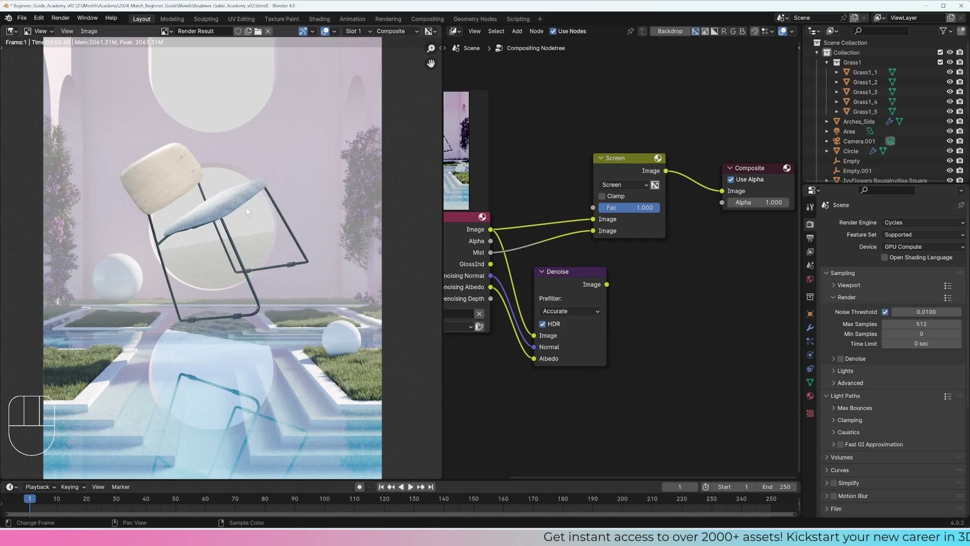 Mix Color node set to Screen blend mode with the mist pass on top.