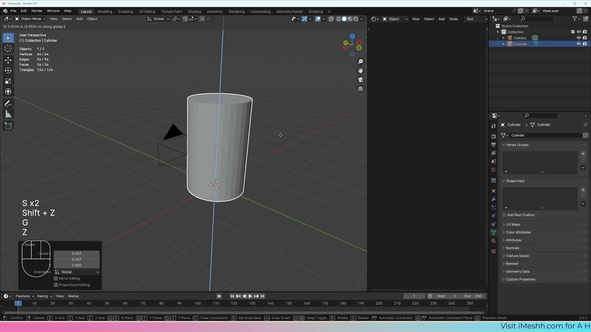 A cylinder makes a passable vase; for stairs, a plane represents only the visible top face.