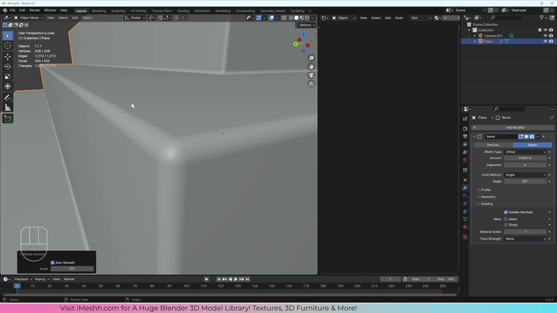Object Data Properties → Normals → Auto Smooth (or Shade Auto Smooth) snaps the flat faces back to flat.