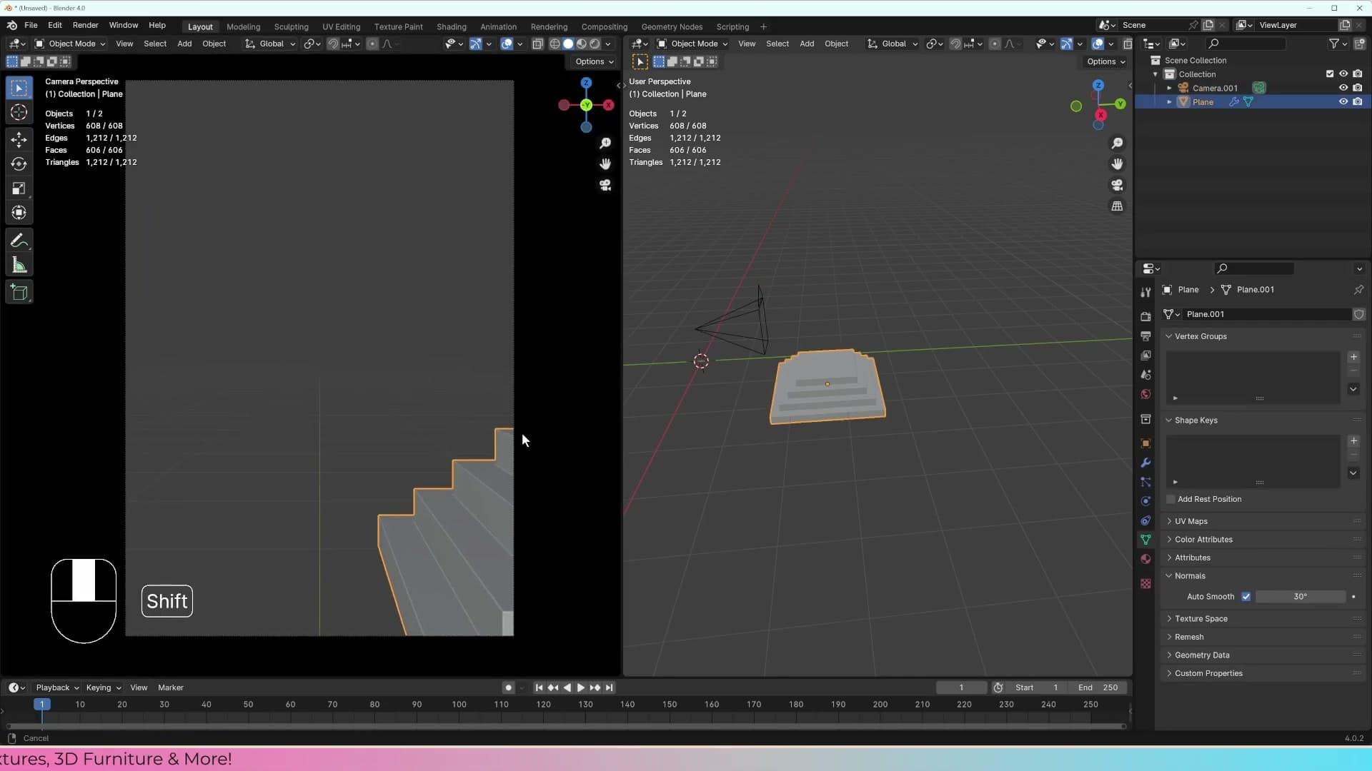 Camera → Viewport Display → Passepartout: dragging to 1.0 blacks out everything outside the frame.