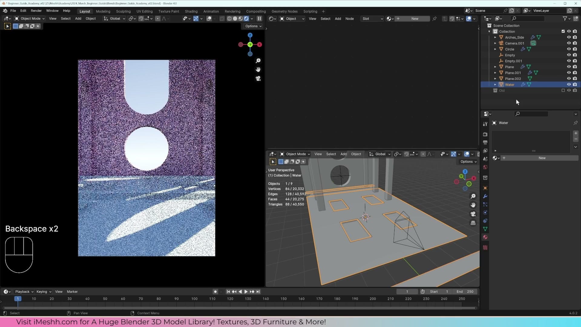 Making a Water Material in Blender 4.0 (Transmission + Volume)