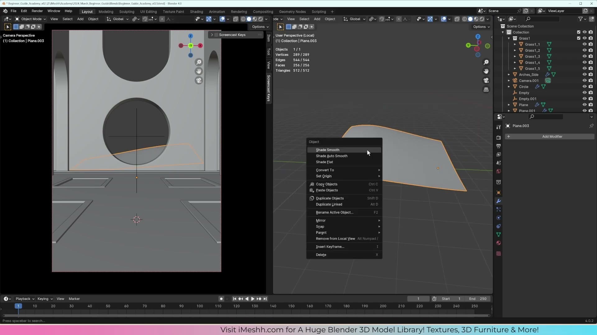 Proportional editing (O) on, scroll wheel sets the falloff radius. G then Z pulls a soft mound up out of the plane.