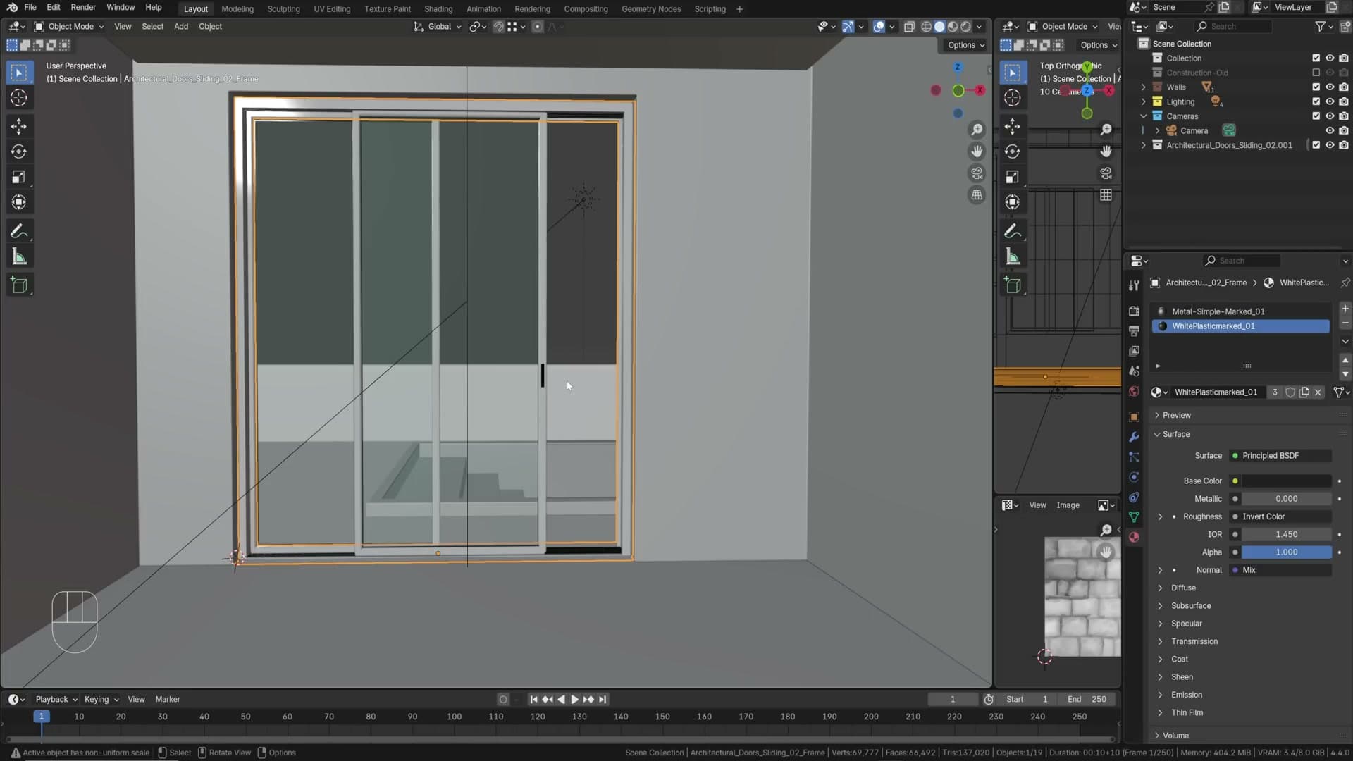 Updated interior glass shader node graph