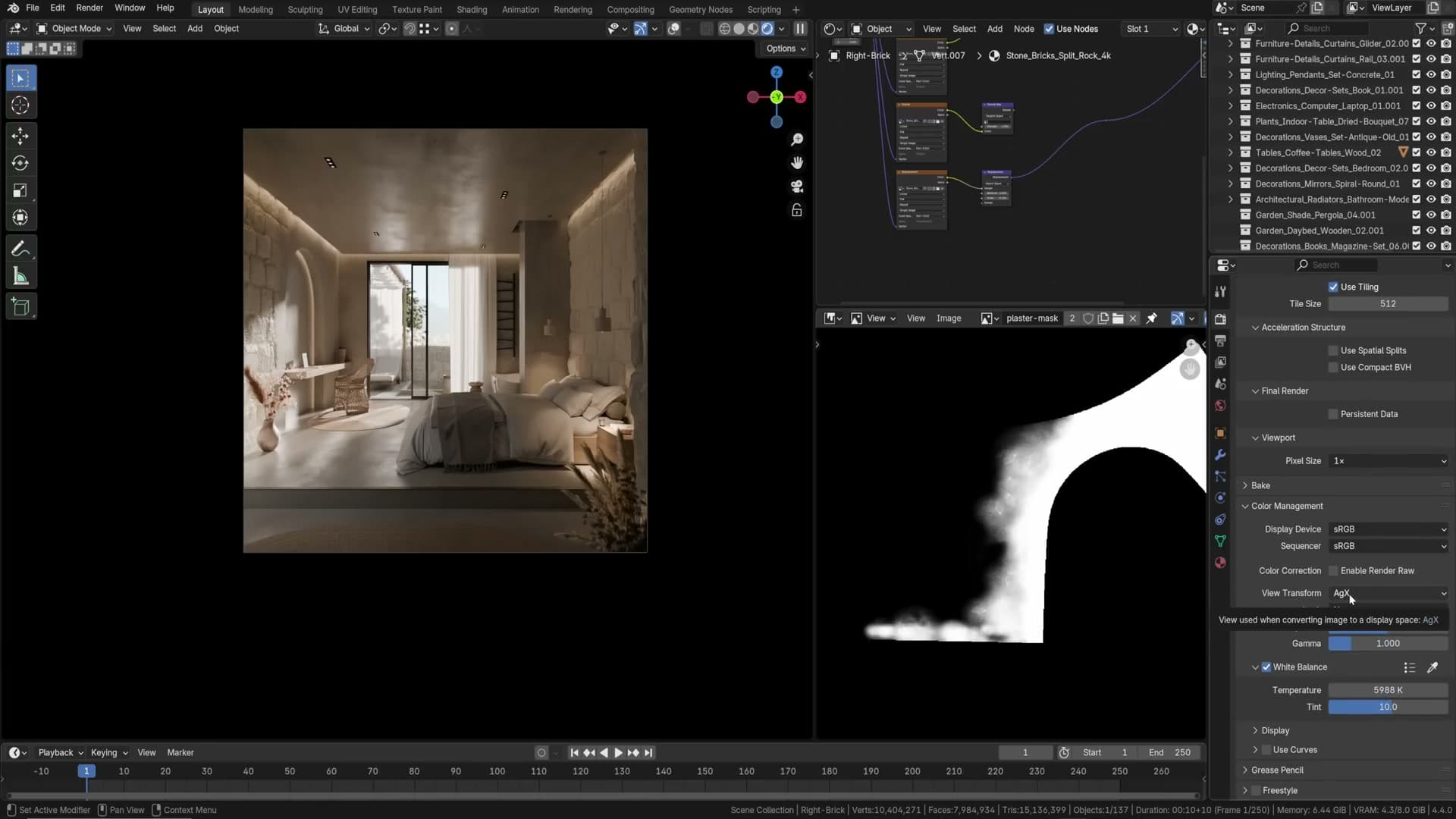 View transform Raw plus Convert Color Space node in compositor