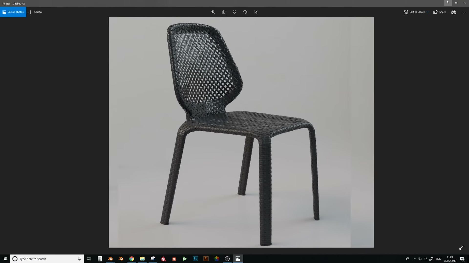 Modelling a Complex Wicker Weave Chair in Blender