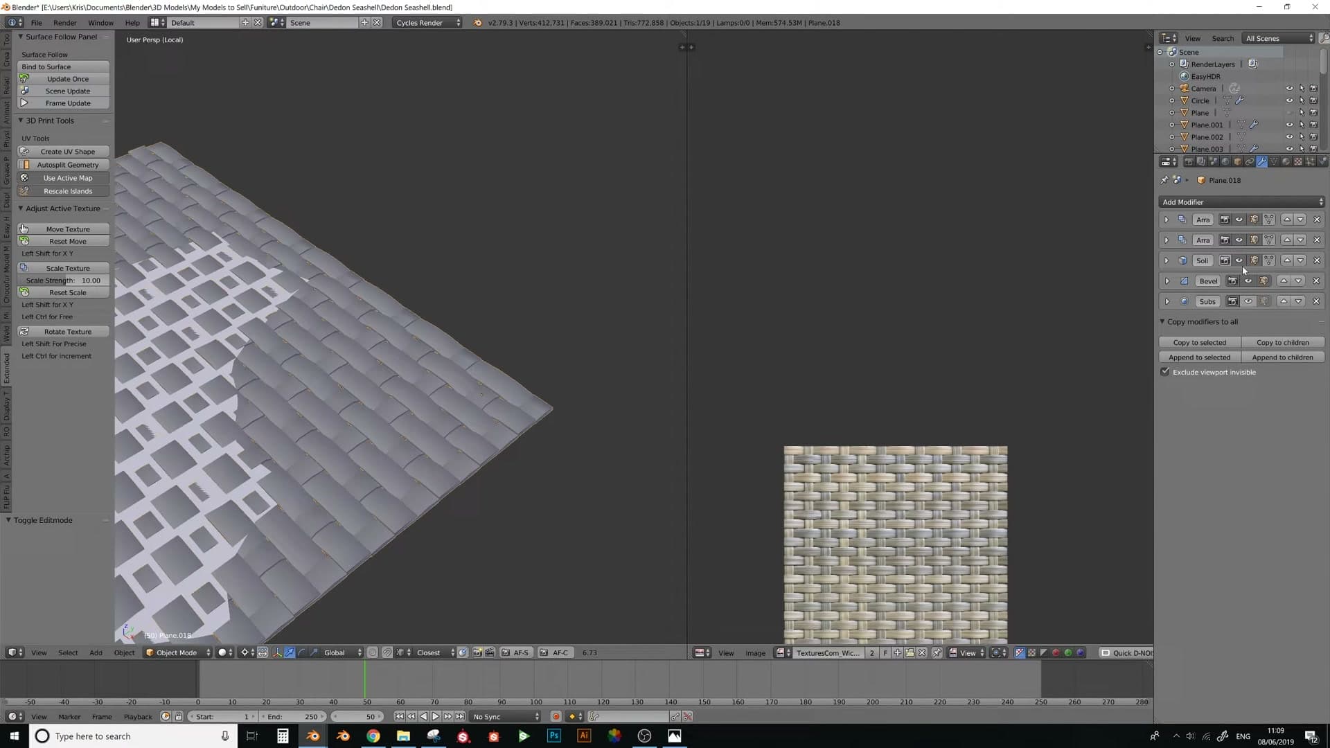 Verifying that adjacent strand ends overlap the correct edge. Misaligned edges merge to the wrong neighbour.