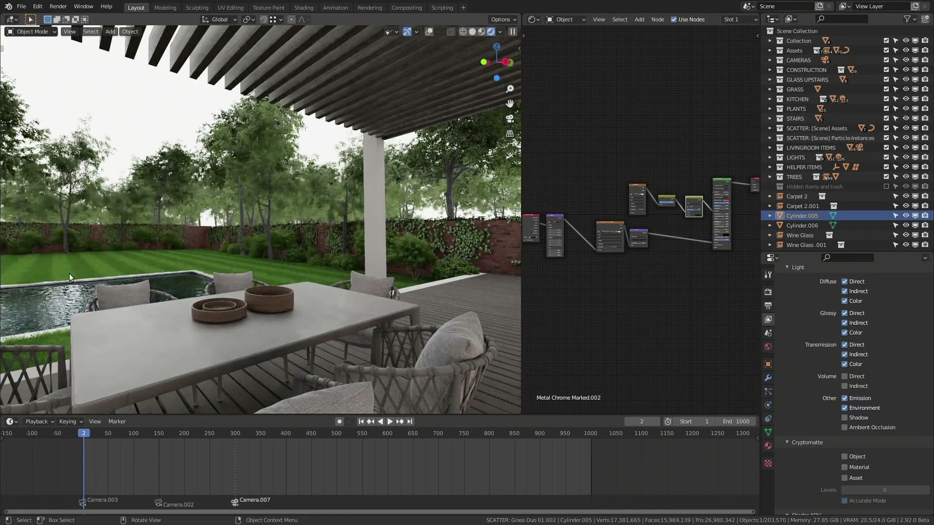 Flying through the interior at Very Fast + SSAA. Feels like Eevee, looks like Cycles.
