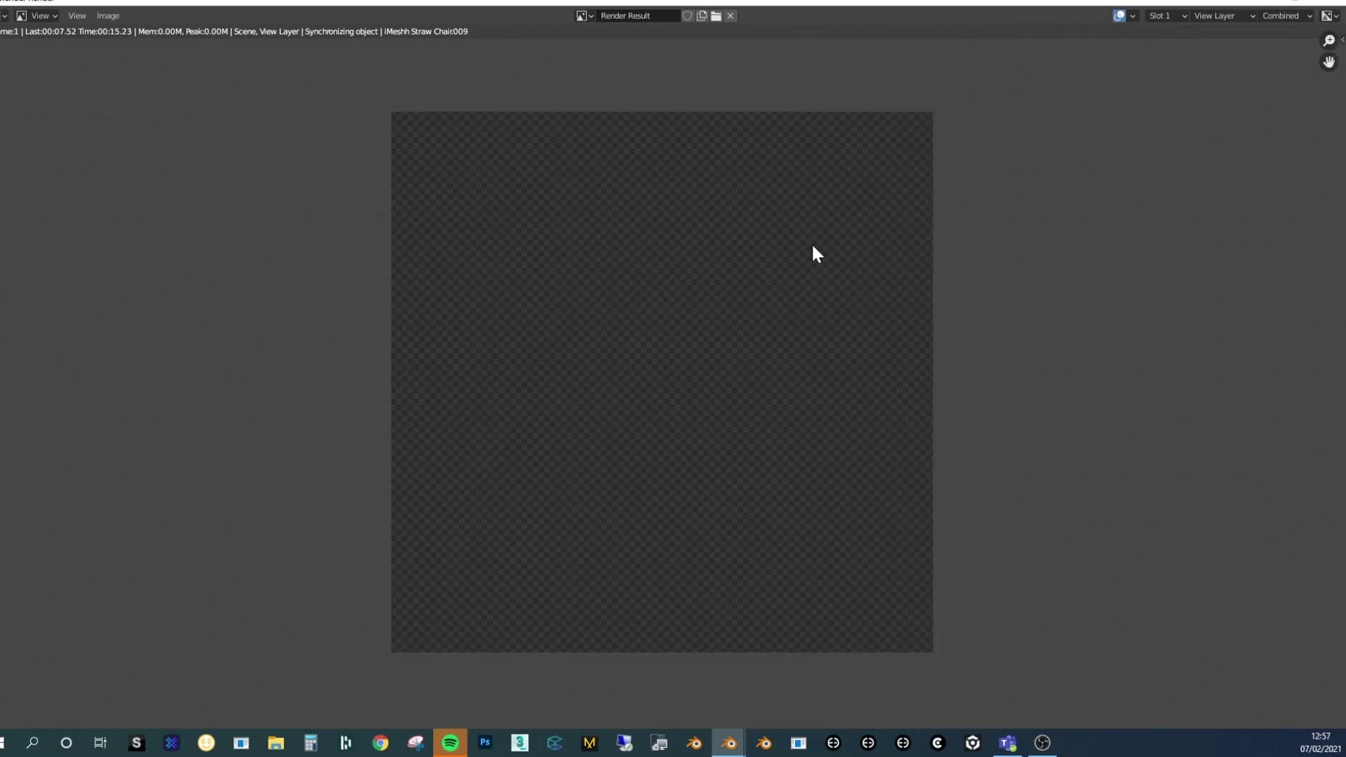Hundreds of Alt+D duplicates: object data is shared but every modifier re-evaluates per copy. RAM sits at around 2 GB.