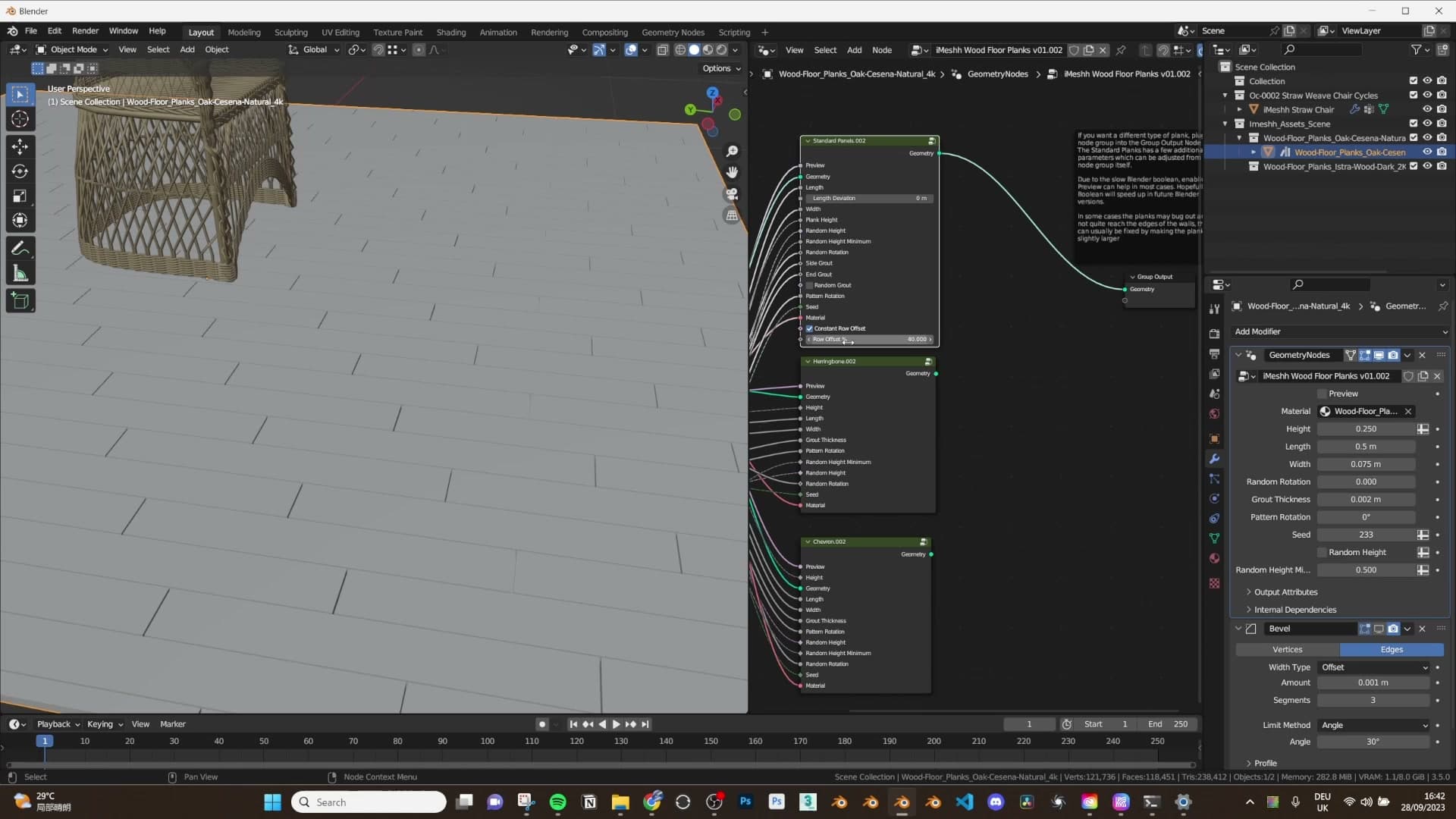 Random row offset around 30-40% producing a natural staggered layout.