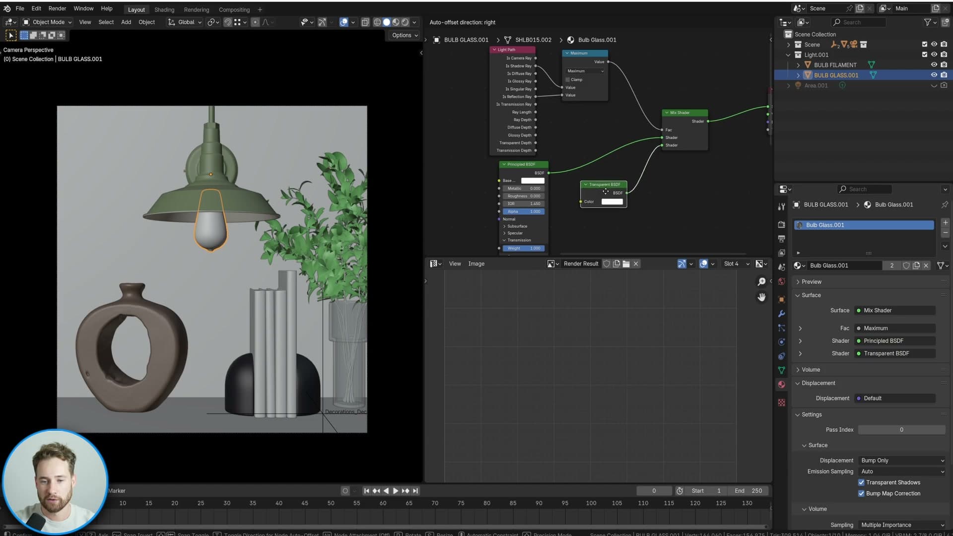 Light Path node combining Is Shadow Ray and Is Reflection Ray to drive a Mix Shader between Glass and Transparent.