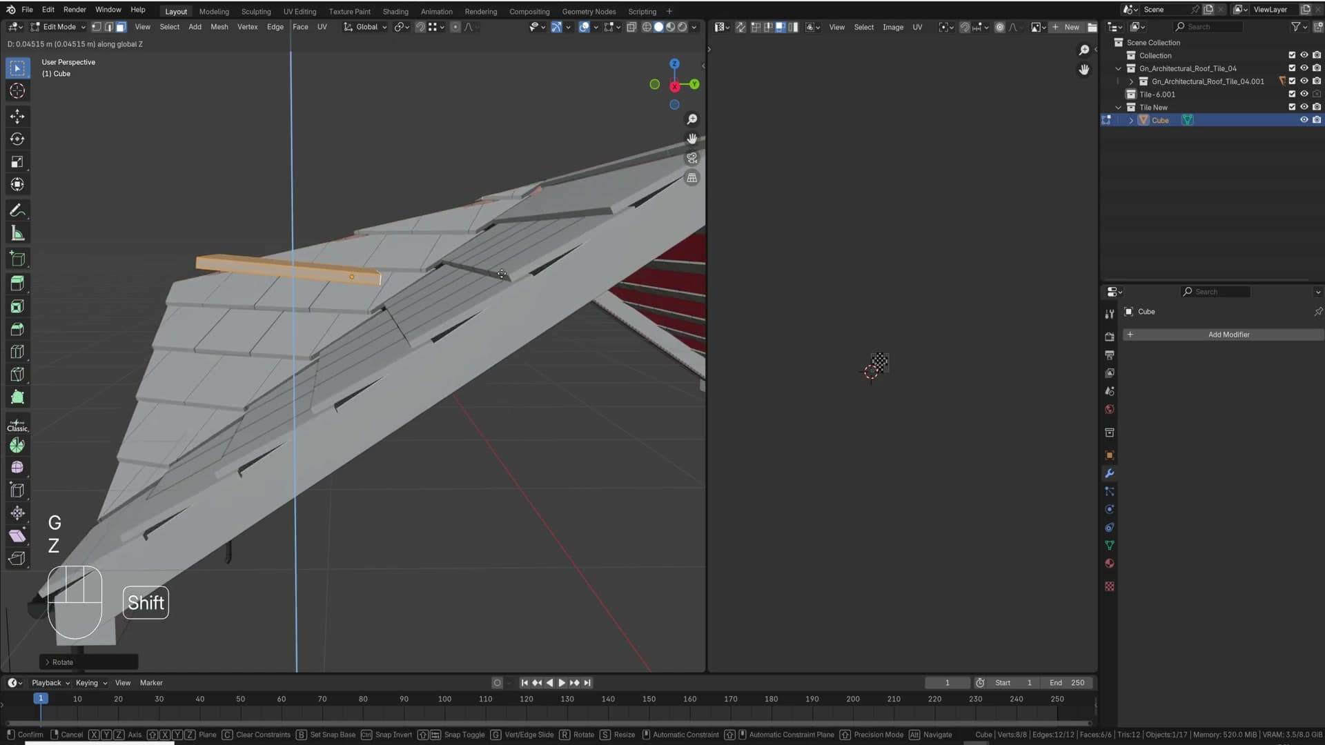 Shifting the tile's origin on the Y axis changes how much each tile overlaps the next.