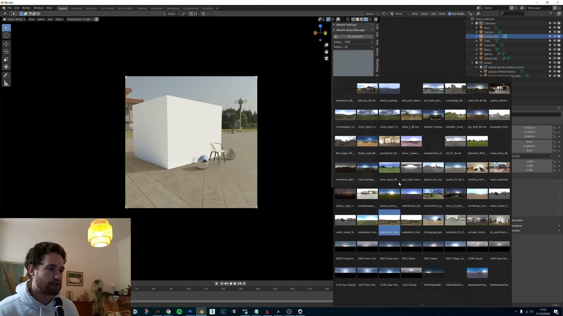 Hitting Import builds the node group automatically. Every slider here also updates the underlying world shader, and vice versa.