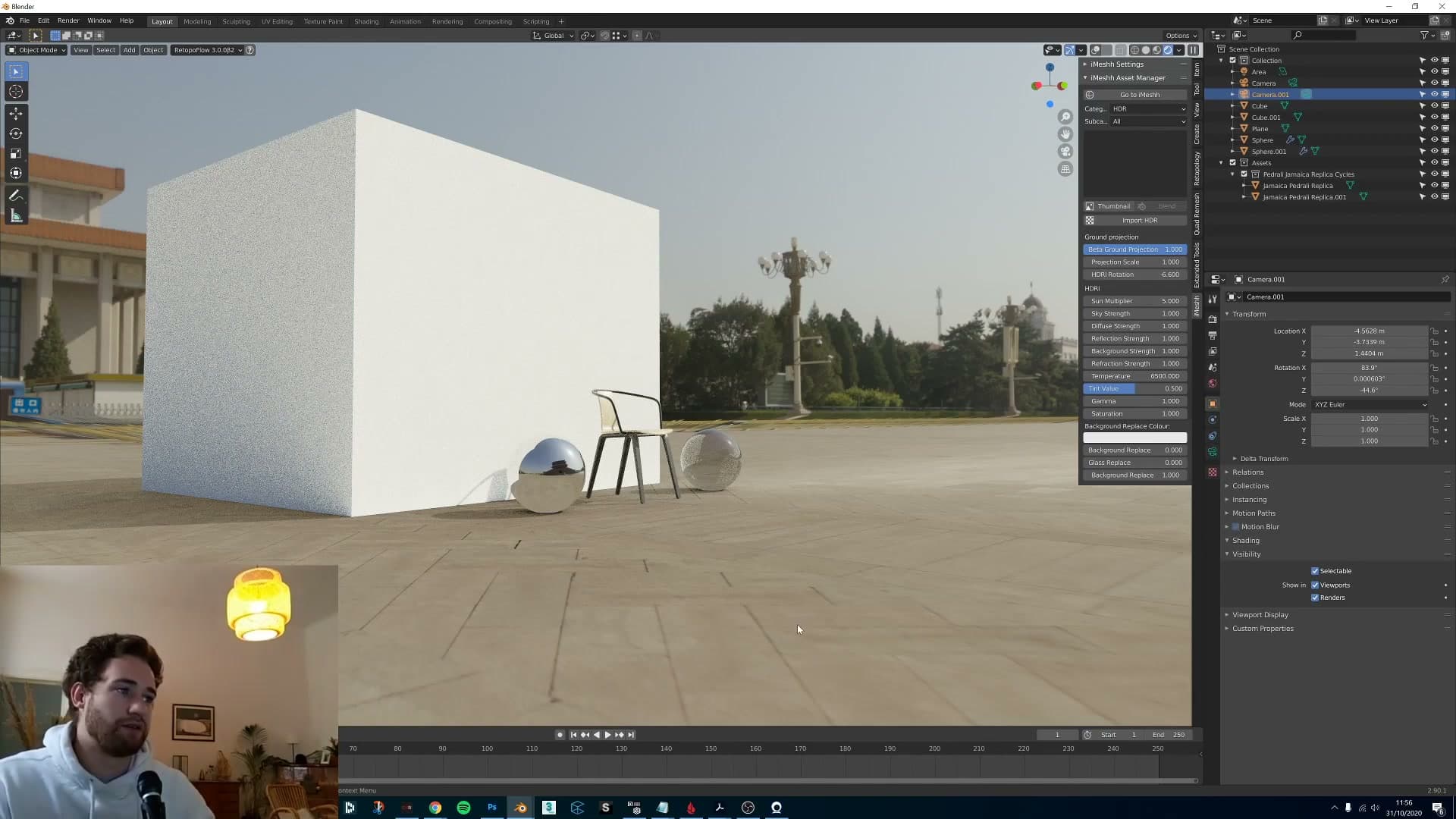 Reducing the scale sharpens the texture but starts to reveal distortion towards the edges; a 16K HDR resolves this.