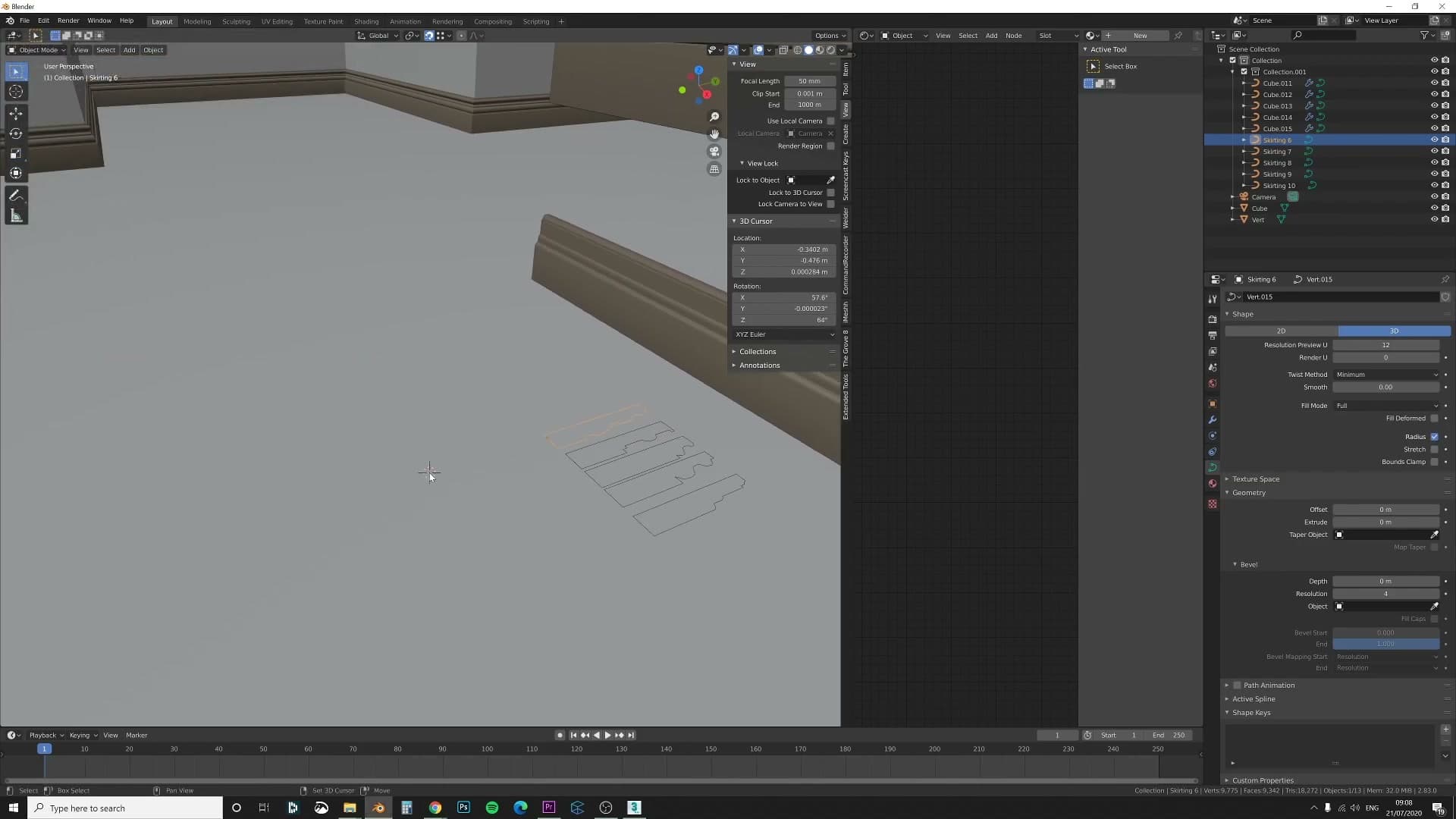 Edit → Preferences with Extra Objects enabled so Add → Single Vert becomes available in the viewport.