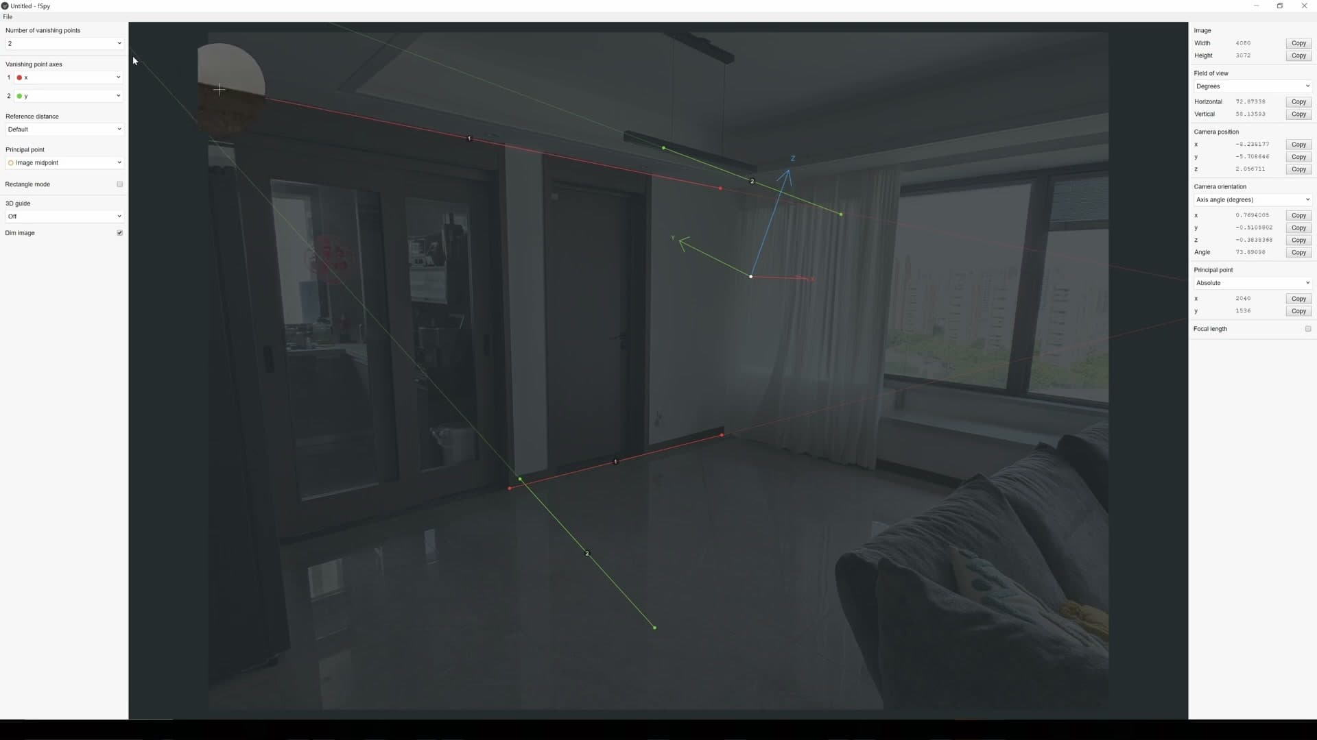 Holding Shift to zoom in and snap a red handle to a clear wall edge.
