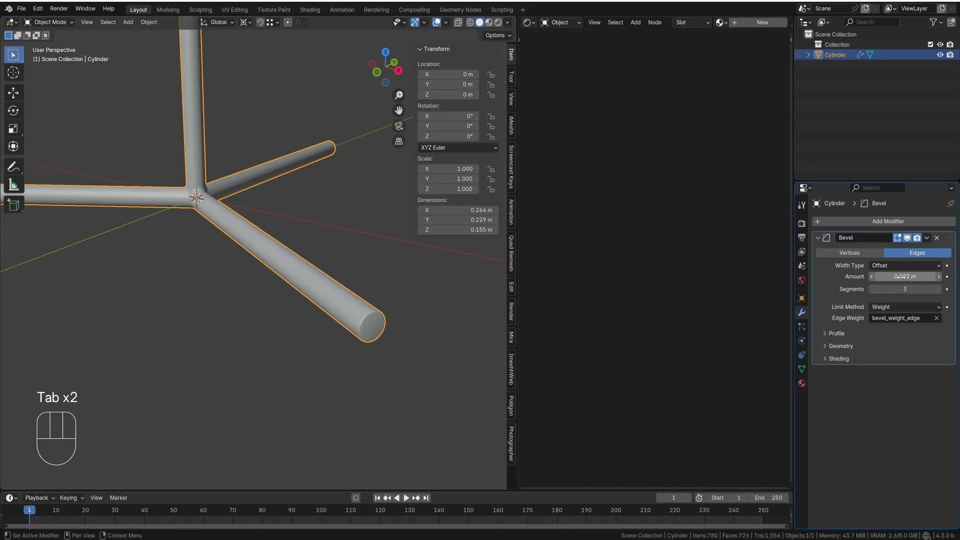 Shade Smooth applied: corners are rounded but every shape stays editable.