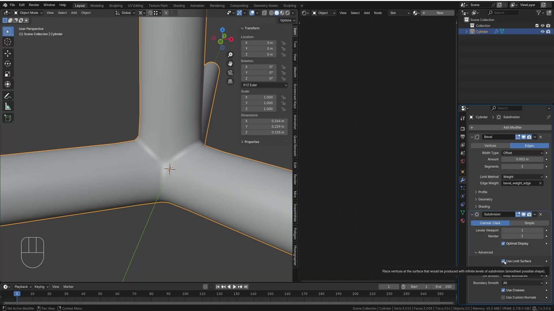 Shift+G → Similar by Face Angle bulk-selects every matching transition edge.