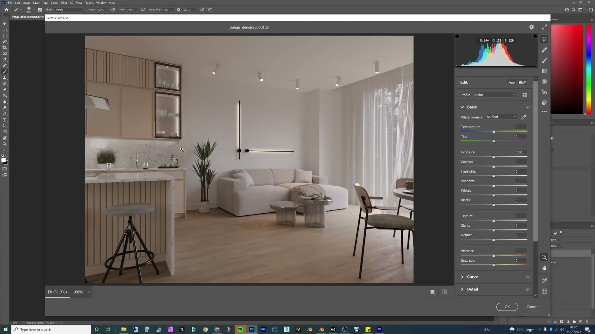 Second render layer named 'no lights' with the Lights collection excluded from it.