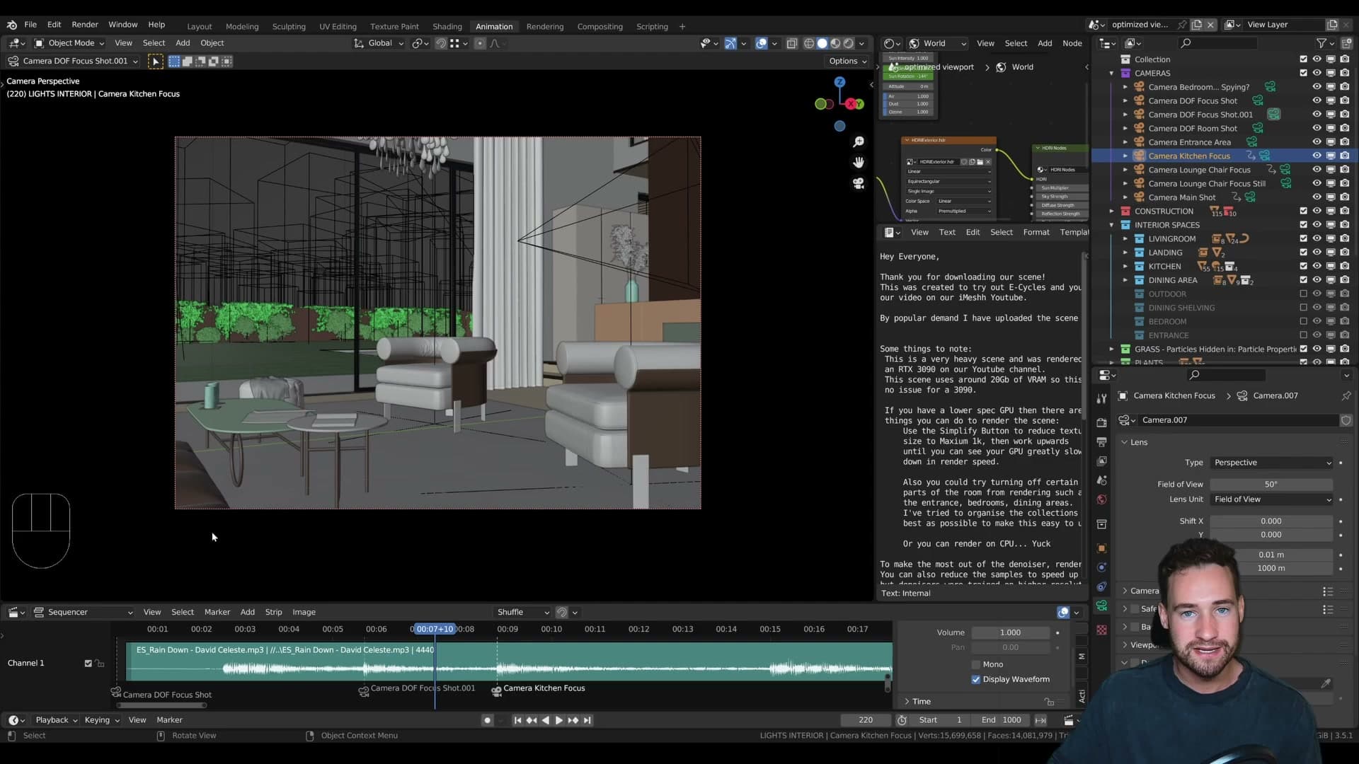 Playback set to Frame Dropping so the timeline keeps up with the audio in real time.