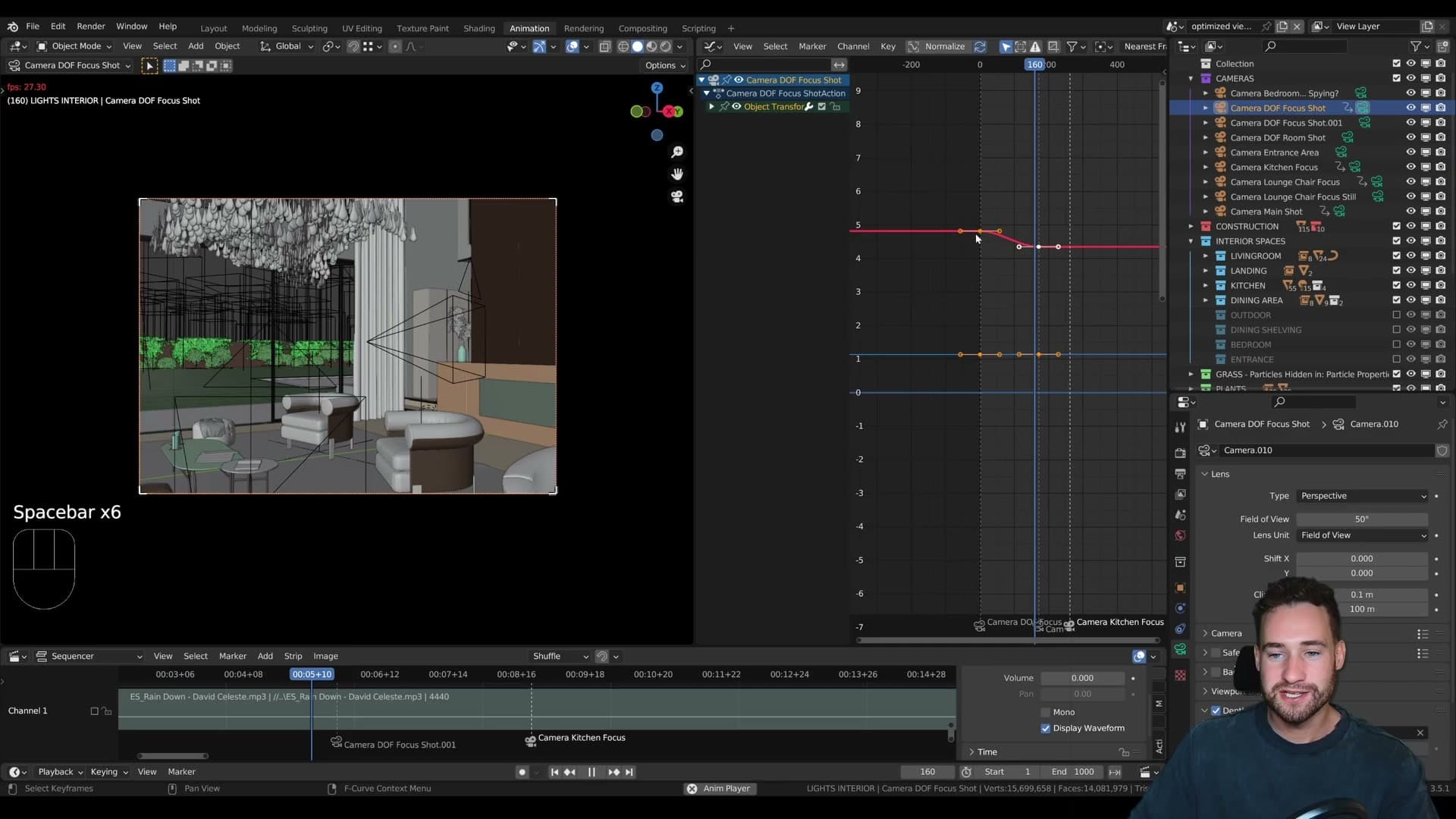 Walk Navigation rebound to Shift+F (Blender 2.79's old shortcut) via right-click → Assign Shortcut.
