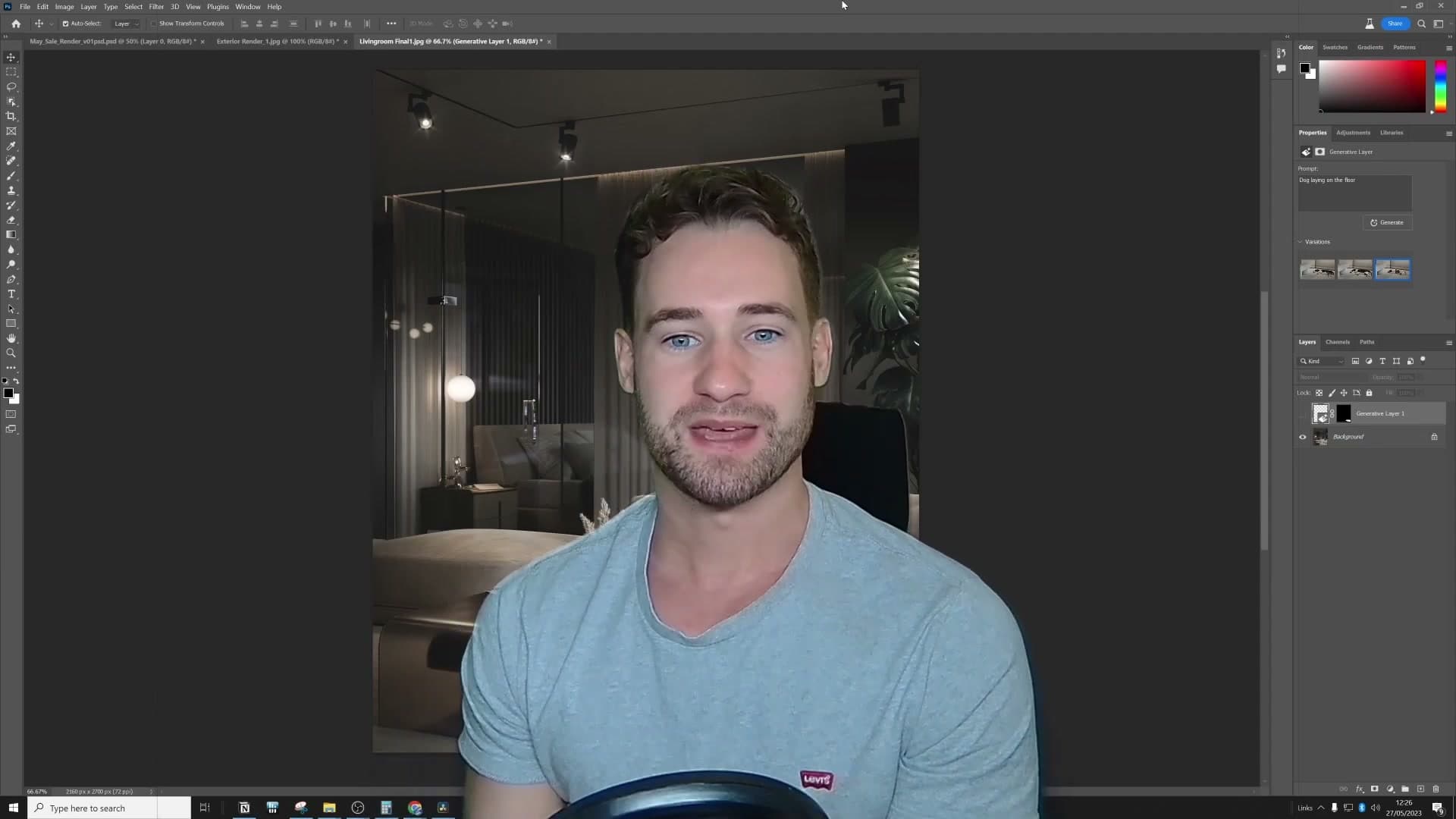 Browsing Photoshop Beta after spotting the new Generative Fill feature.