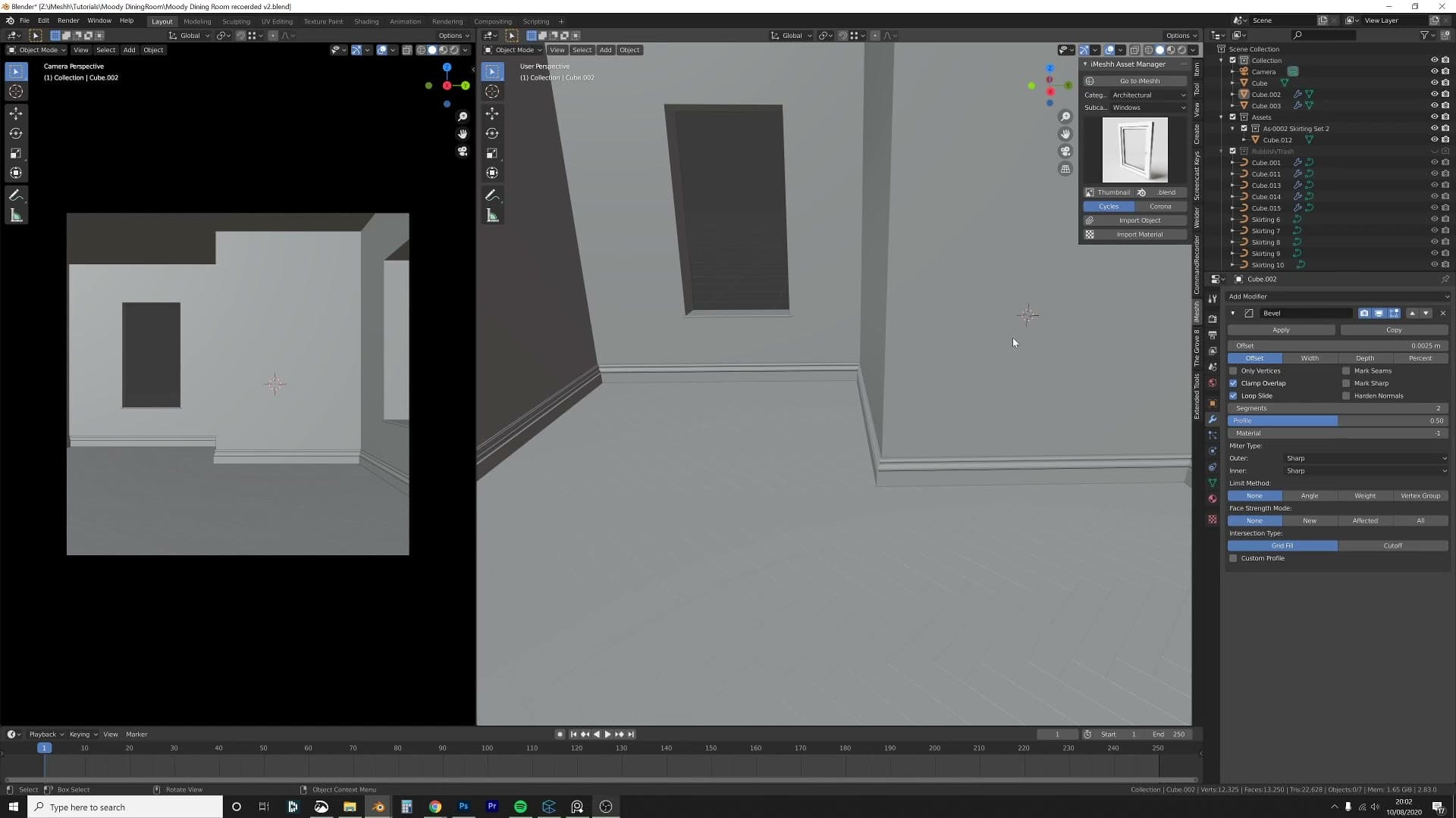 Origin moved to centre of mass, then duplicated and rotated to clone the seal to other windows in seconds.