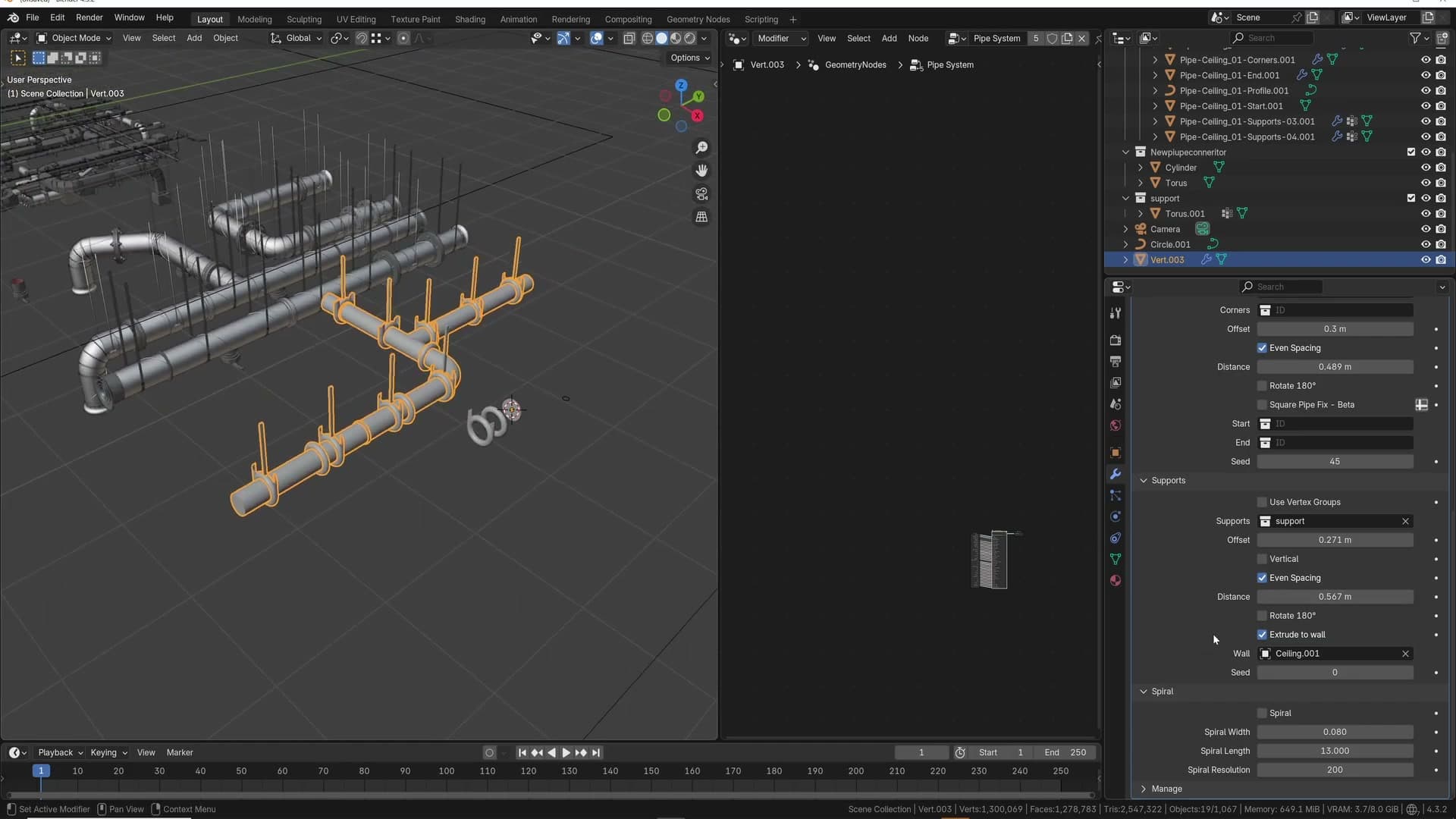 The other side of the same junction works fine. Blender's curve flow decides which arm renders.