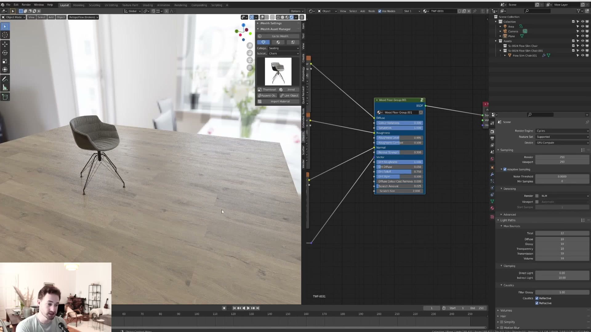 Colour variation pushed to maximum, each plank now reads with its own subtle tone shift.